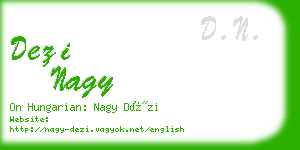 dezi nagy business card